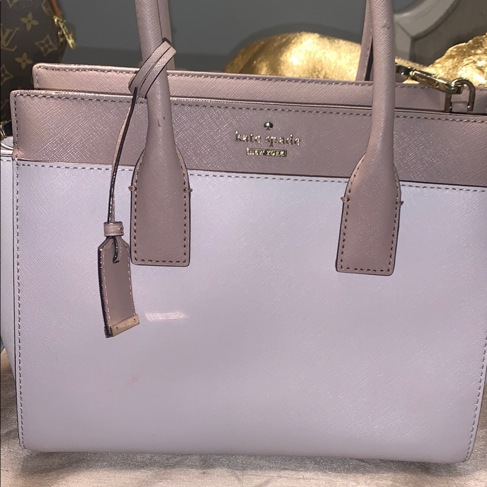 Kate Spade Pink and Lavender Women's Bag LIKE NEW SAFFISNO LEATHER - Picture 2 of 16
